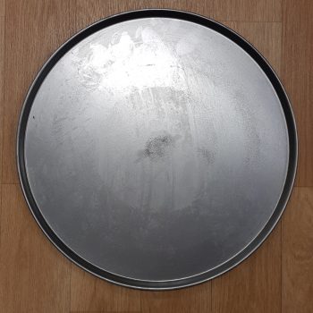 Black Iron Pizza pan no holes 22/pz