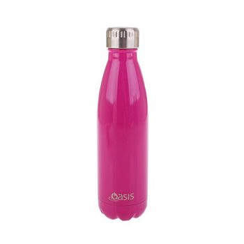 Oasis Insulated Stainless Steel Drink Bottle Pink 500ml