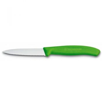 Swiss Classic PARING KNIFE 67636 GREEN Hdle SERrated