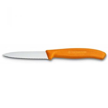 Swiss Classic PARING KNIFE 67636 ORANGE Hdle SERrated