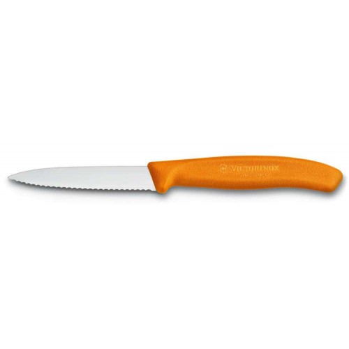 Swiss Classic PARING KNIFE 67636 ORANGE Hdle SERrated