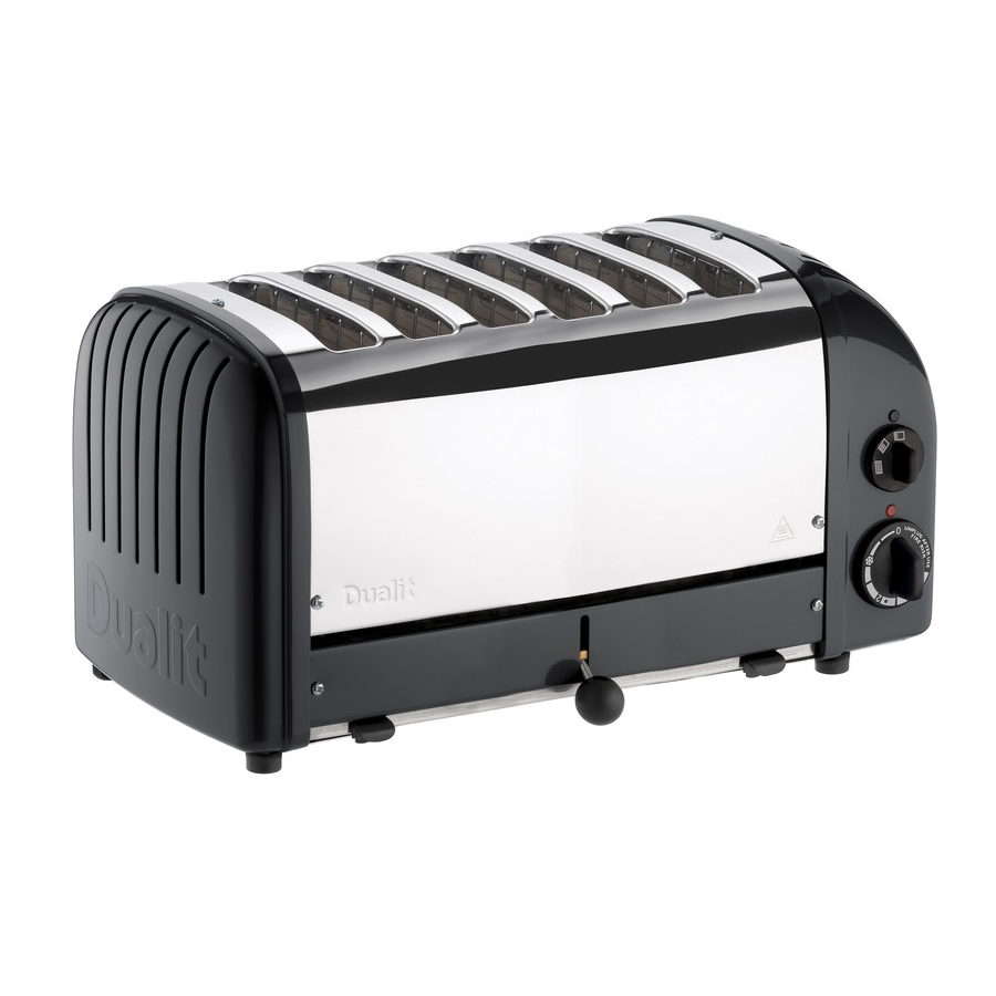 Dualit Classic Black 6 Slice Toaster Chef's Complements