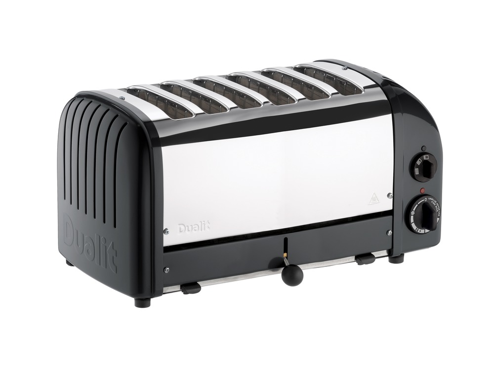 Dualit 6 Slice Toaster Black Chef's Complements