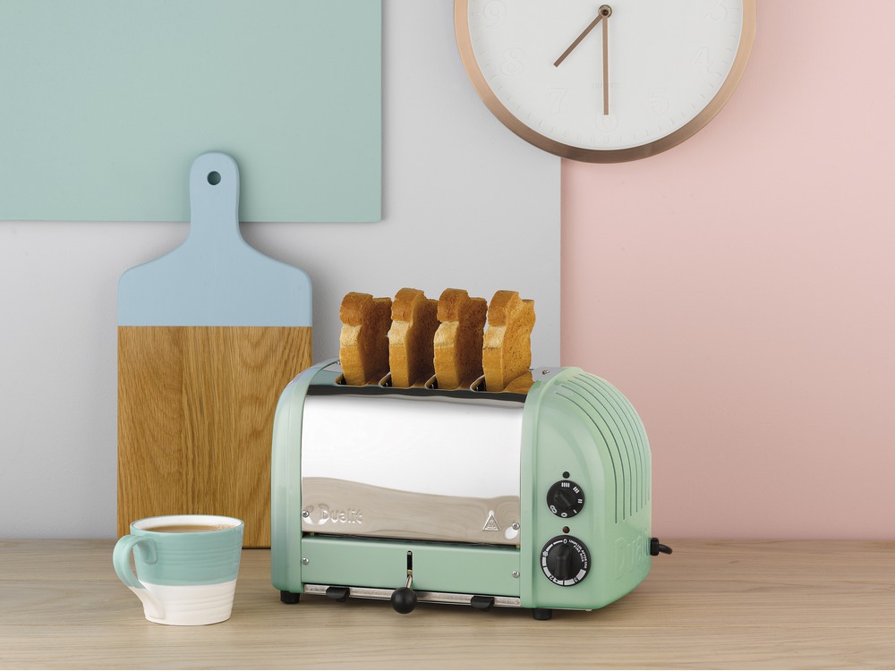 Dualit NewGen Mint Green 4 Slice Toaster Chef's Complements
