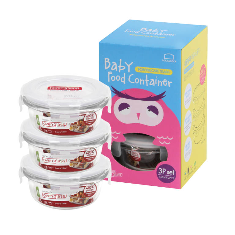 70015 – Boroseal Baby Food Containers Set 3 – 130ml
