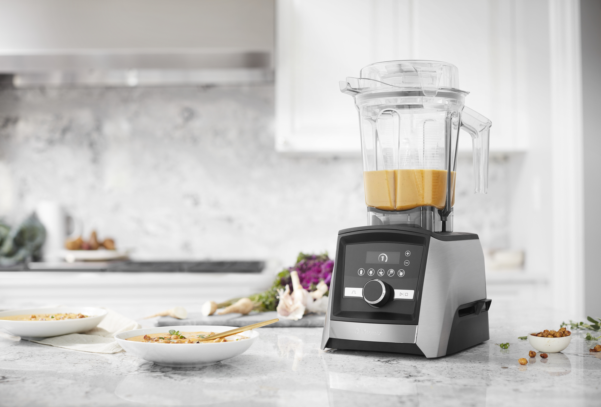 Vitamix Ascent Series A3500i Blender Brushed Stainless Chef's Complements