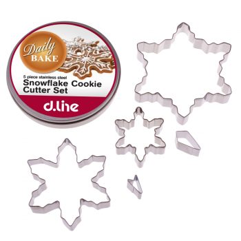 Daily Bake Cookie Cutter Snowflake Set of 5