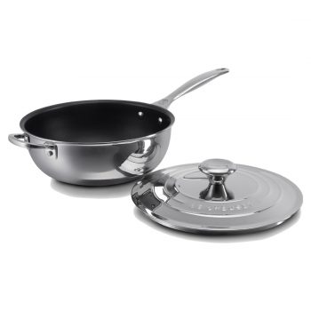Signature 3 ply stainless Steel Chefs Pan 24cm