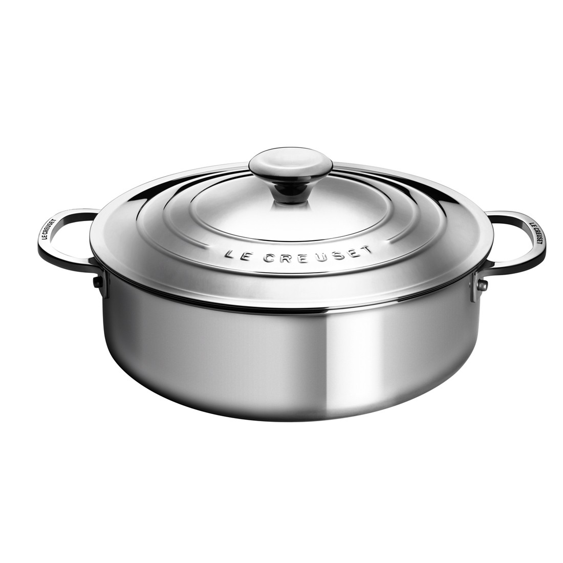 Le Creuset Signature 3Ply Stainless Steel Shallow Casserole 30cm Chef