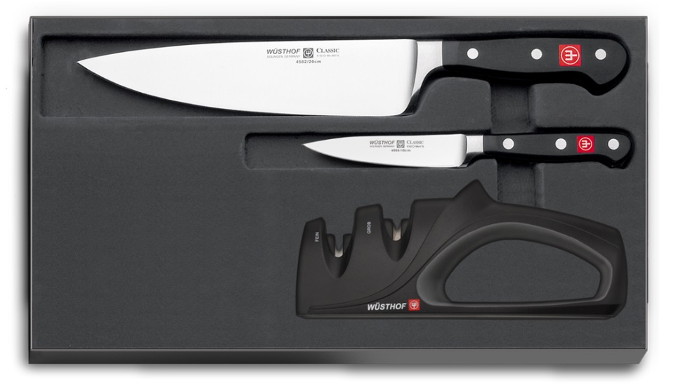 WÜSTHOF Classic 2 Piece Knife Set with BONUS Sharpener ...