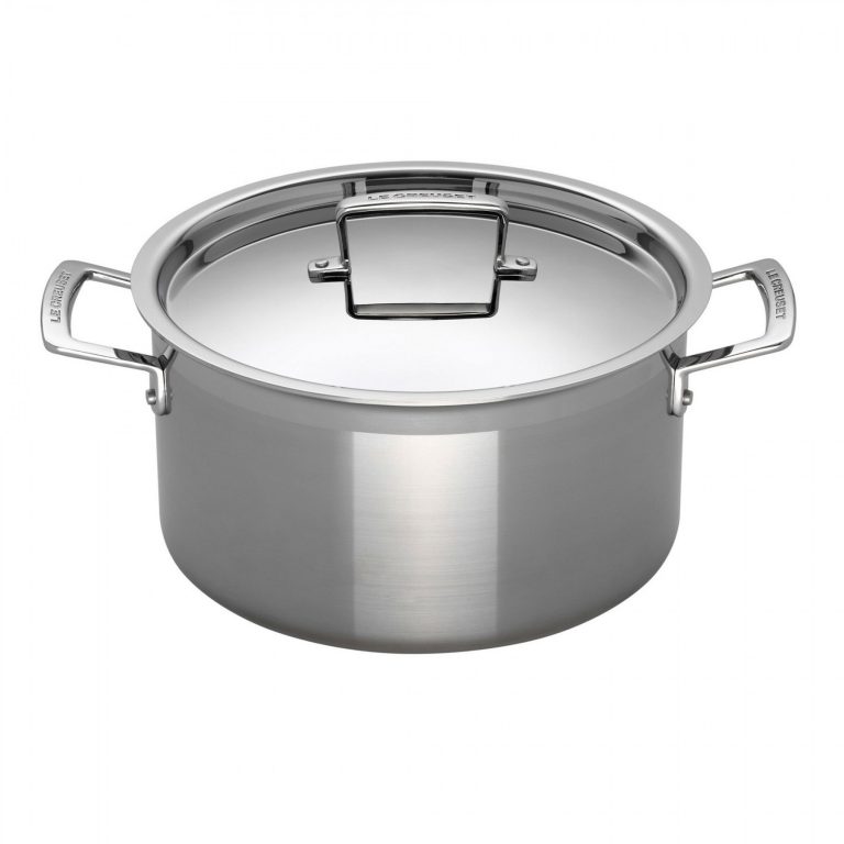 3-PLY STAINLESS STEEL DEEP CASSEROLE 24CM TOP