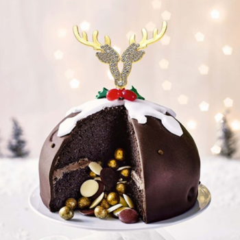 Sugar Crafty Diamante & Gold Reindeer Cake Topper (2)