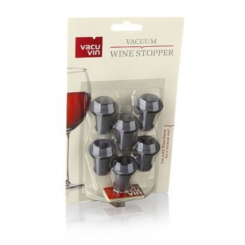 VV0886360 Vacu Vin Wine Stopper Set 6 Boxed