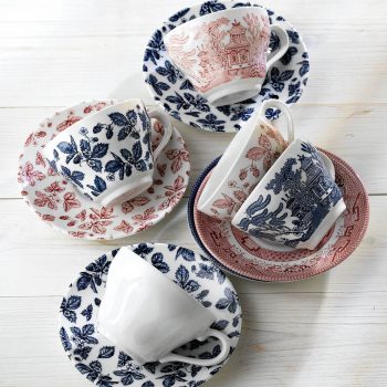 churchill vintage prints cups and saucers
