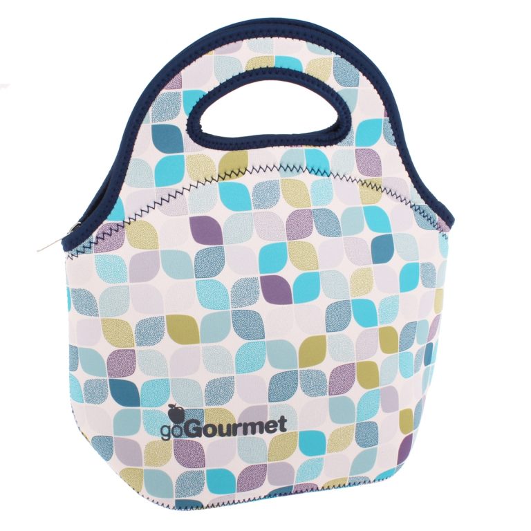 Neoprene top lunch tote