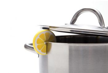 Lemon Slice Steam Releaser on pot