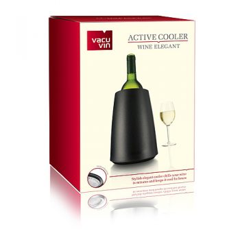 VV3649460 VACU VIN ACTIVE COOLER WINE ELEGANT BLACK BOXED