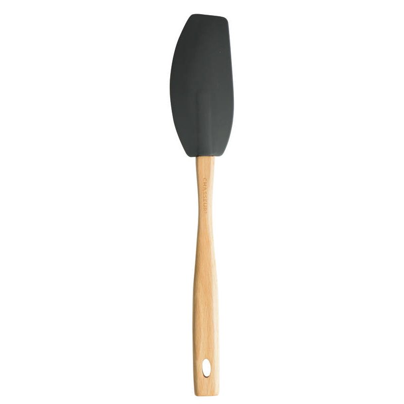 Chasseur Silicone Curved Spatula with Wooden Handle Caviar sh/03535