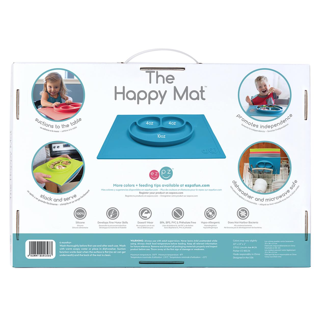ezpz The Happy Mat All in 1 Placemat and Plate (6 Colours) Chef's Complements