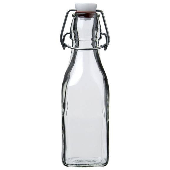 Glass Swing Bottle 250ml C/209457 square