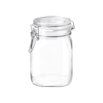 Bormioli Rocco Fido Glass Cliptop Jar 1L