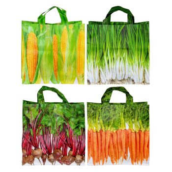 Esschert Design Shopping Bag Vegetable Patterned Assorted
