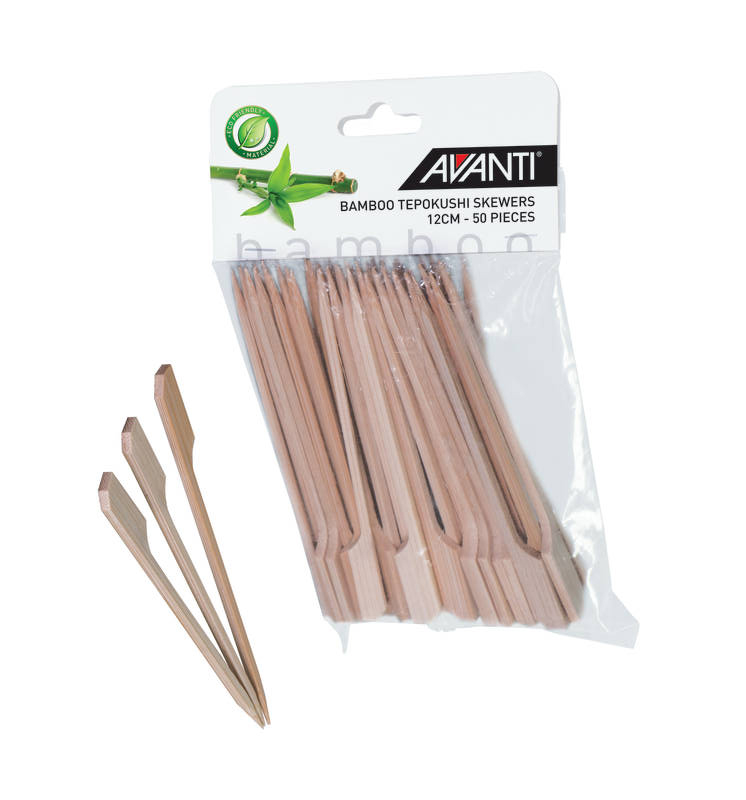 Avanti Bamboo Tepokushi Skewers 12cm Set of 50 sh/16693