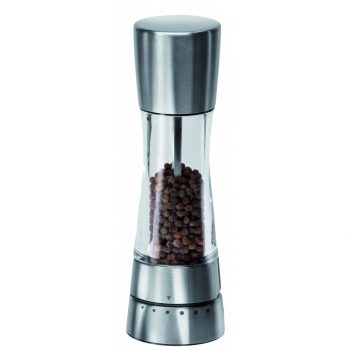 31222 – Derwent Pepper Mill – Silver & Clear HR