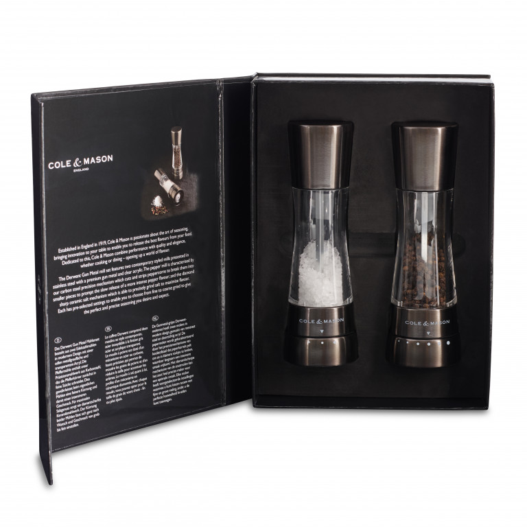 Cole & Mason Derwent Gunmetal Mill Gift Set Product Image 1