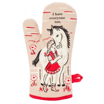 Blue Q Novelty Single Oven Glove 'I Hate Everyone Too'