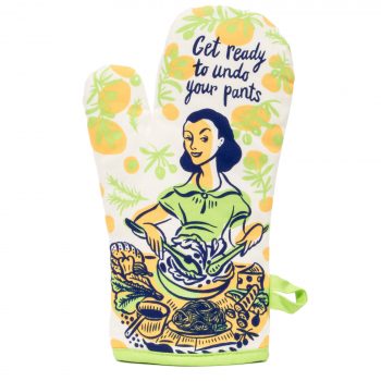 Blue Q Novelty Single Oven Glove 'Get Ready to Undo Your Pants'