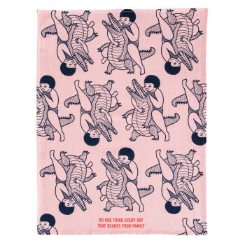 Blue Q Novelty Tea Towel 'Scares Your Family'