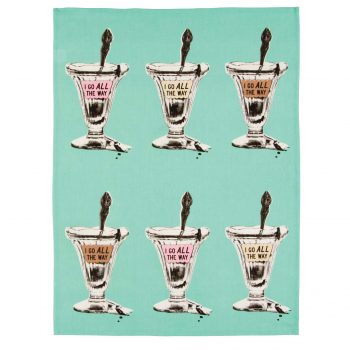 Blue Q Novelty Tea Towel 'I Go All The Way'