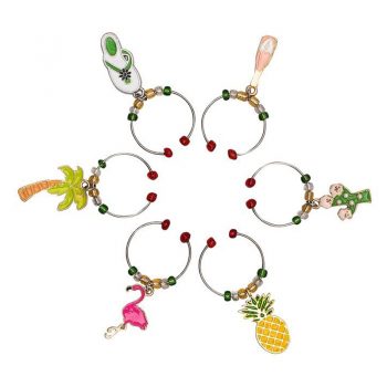 Avanti Tropical Wine Charms Set of 6