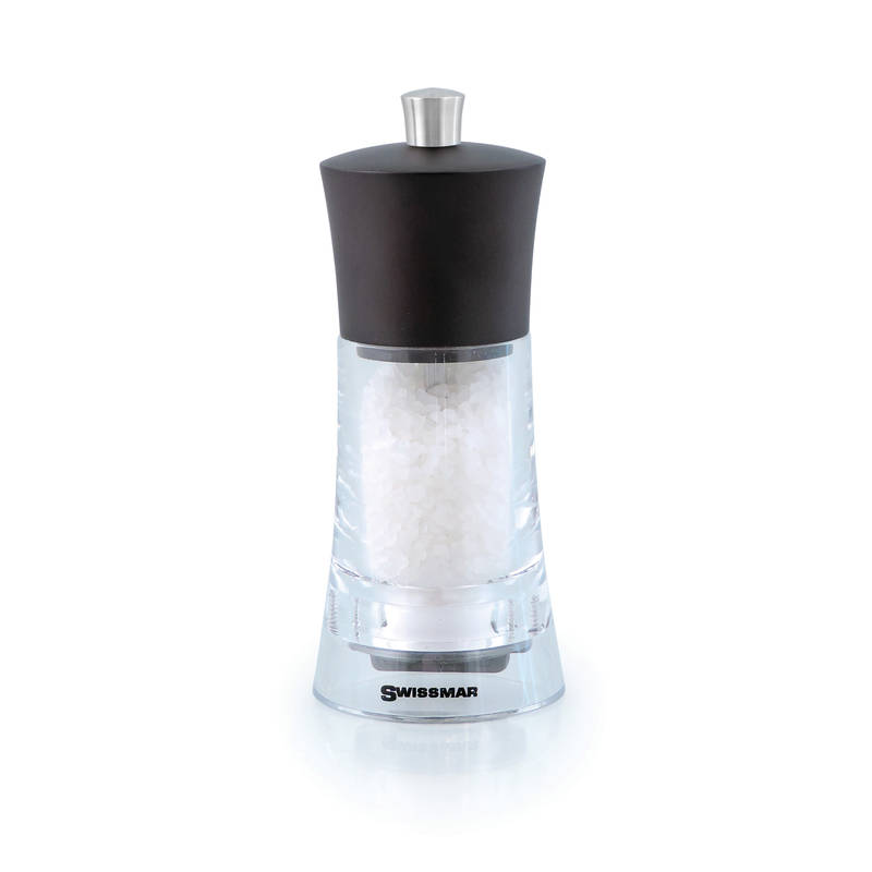 Swissmar Torre Acrylic Wood Top Salt Mill Chef's Complements