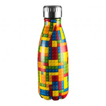 Avanti Insulated S/S Drink Bottle 350ml Blocks sh/12188