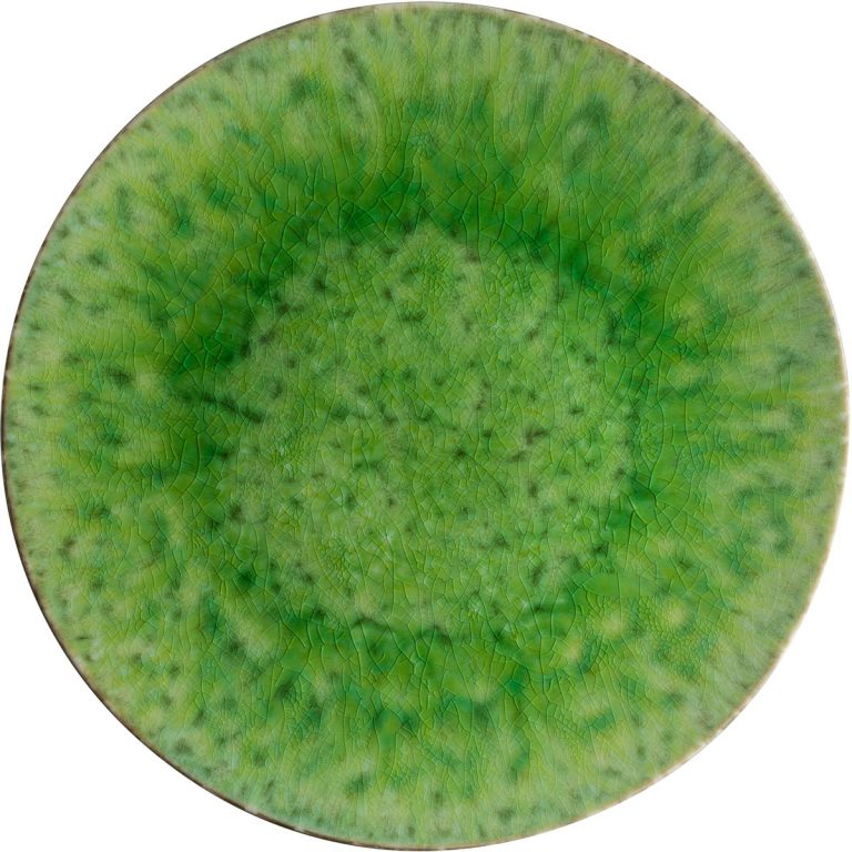 1270_NAP311 tomate RIVIERA 33CM GREEN CHARGER PLATE