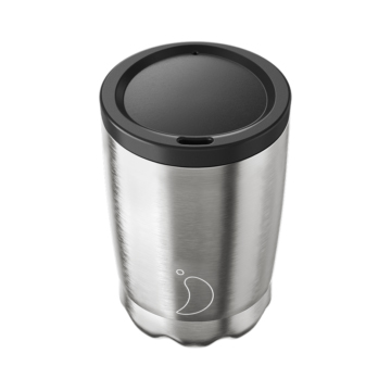 Chilly’s Stainless Steel Double Wall Coffee Cup 340ml Silver