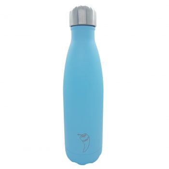 Chilly's Stainless Steel Double Wall Bottle 500ml Pastel Blue