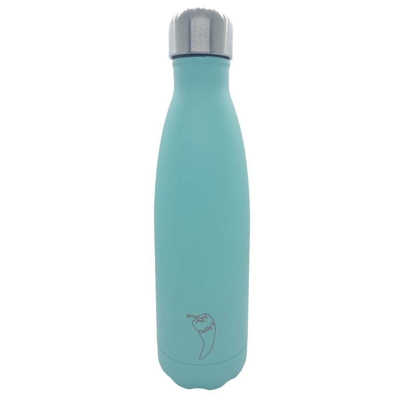 Chilly’s Stainless Steel Double Wall Bottle 500ml Pastel Green