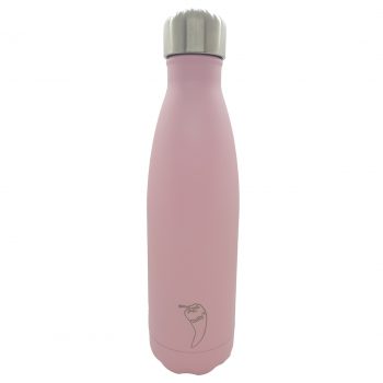 Chilly’s Stainless Steel Double Wall Bottle 500ml Pastel Pink