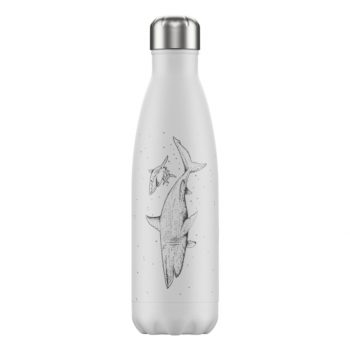Chilly's Stainless Steel Double Wall Bottle 500ml Sealife White Shark