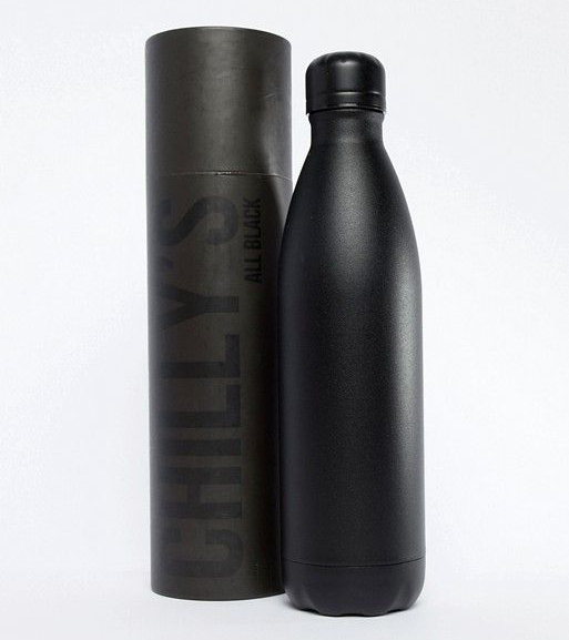Chilly’s Stainless Steel Double Wall Bottle 500ml Matte Black