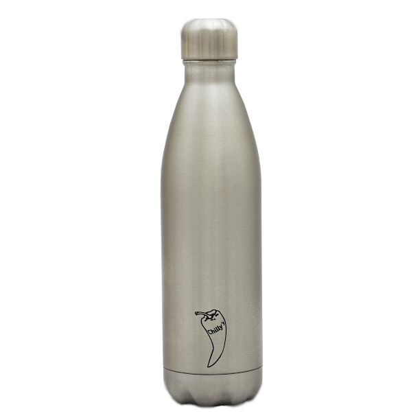 Chilly’s Stainless Steel Double Wall Bottle 750ml Silver