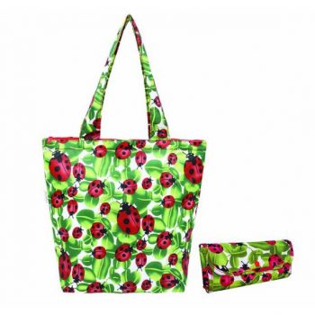 Sachi Insulated Folding Market Tote Lady Bug 22/8834lb