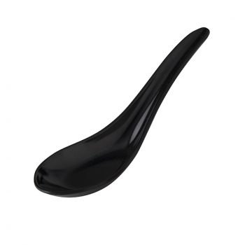 Ryner Melamine Chinese Spoon (3 Colours) - Black