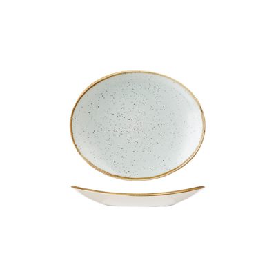 stonecast duck egg blue oval coupe plate