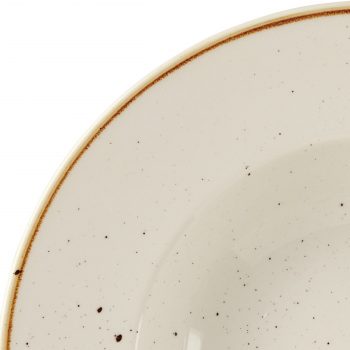 churchill wide rim barely white pasta plate