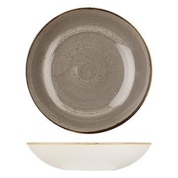stonecast peppercorn grey coupe bowl
