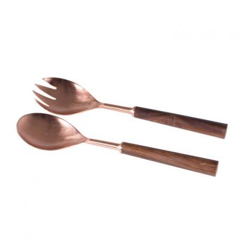 99824 - Rose Gold 2 Piece Salad Serving Set